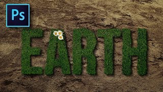 Realistic Grass Text Effect - Photoshop Tutorial