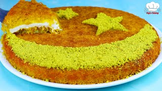 Kunafa พร้อมครีมแสนอร่อย 😍 และความลับของสีทองและรสชาติที่น่าทึ่ง 👌😋