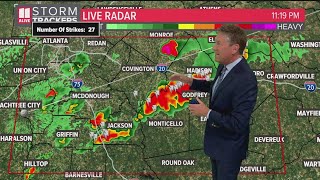 Tracking overnight thunderstorms moving into north Georgia, metro Atlanta