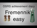 Osrs fremennik easy diary guide