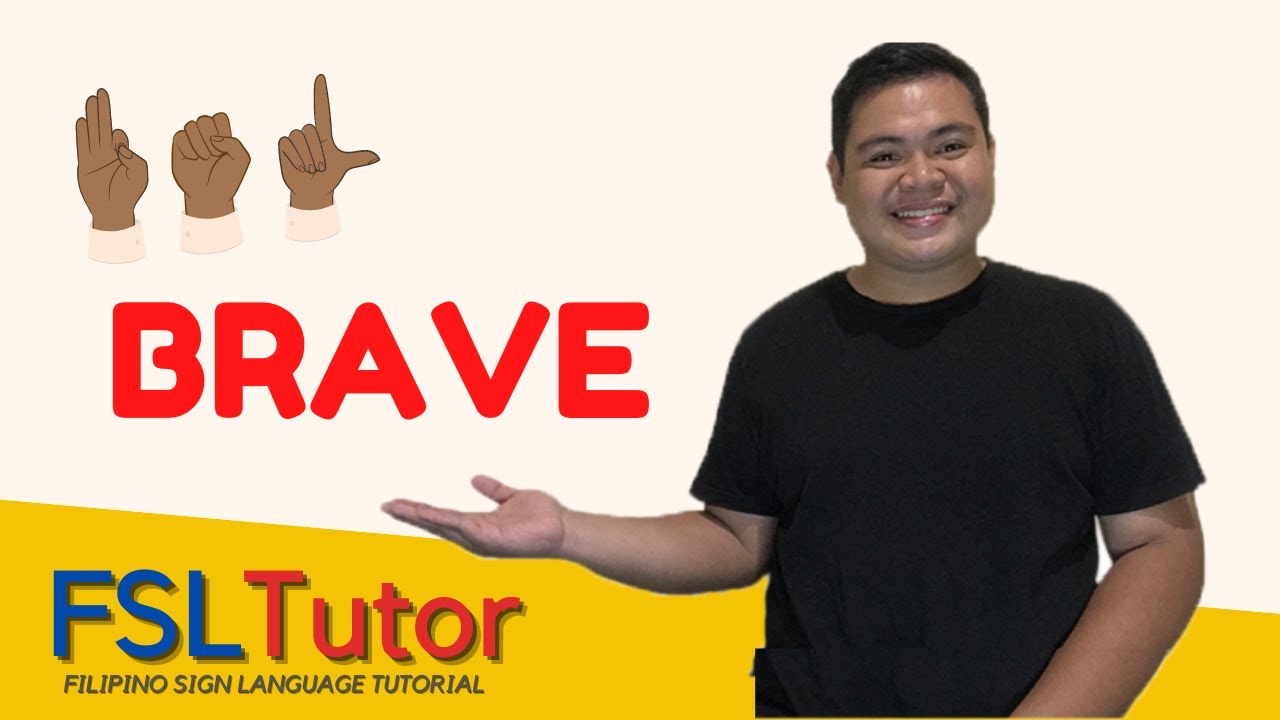 FILIPINO SIGN LANGUAGE BRAVE YouTube