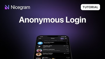Anonymous Login in Nicegram - #1 Telegram client!