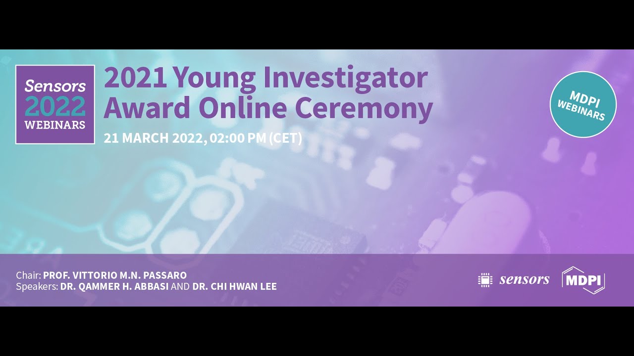 【sensors】Sensors 2021 Young Investigator Award Online Ceremony