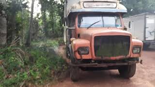 Starting and driving old TATA 1210 lorry