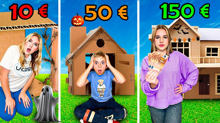 10€ VS 50€ VS 150€ pour Construire Une Cabane Effrayante D'Halloween En CARTON | Budget Challenge !