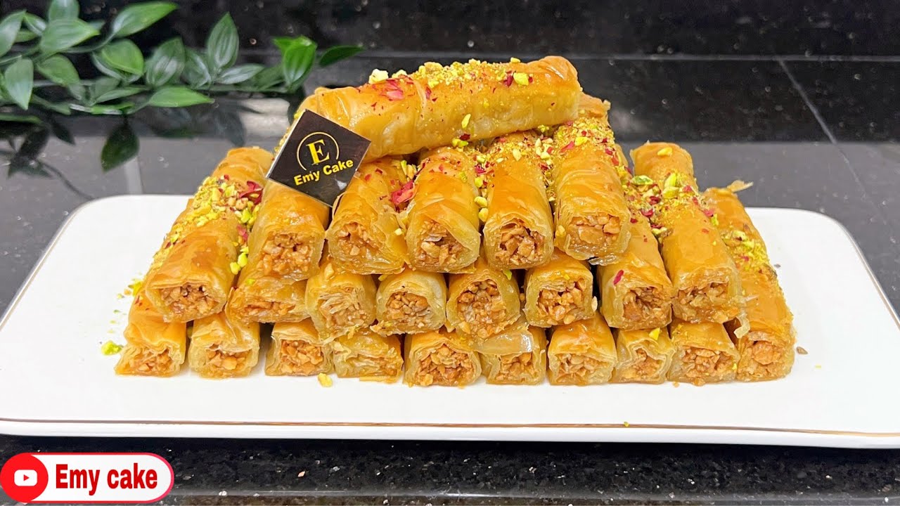 أصابع البقلاوة (الجلاش)بطعم أحلي من المحلات بكل أسراره 👌🏻#جلاش 