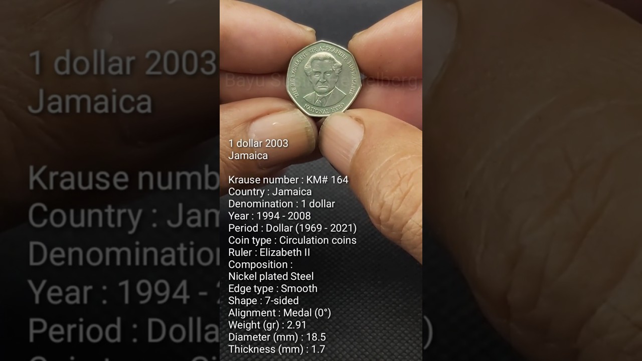 1&nbsp;dollar Jamaica 2003 #dollar #dollars #jamaica #coin #coins