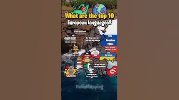 What are the top 10 European languages? | ItaliaMapping #fypシ゚viral #mapping #mapper #geography #map