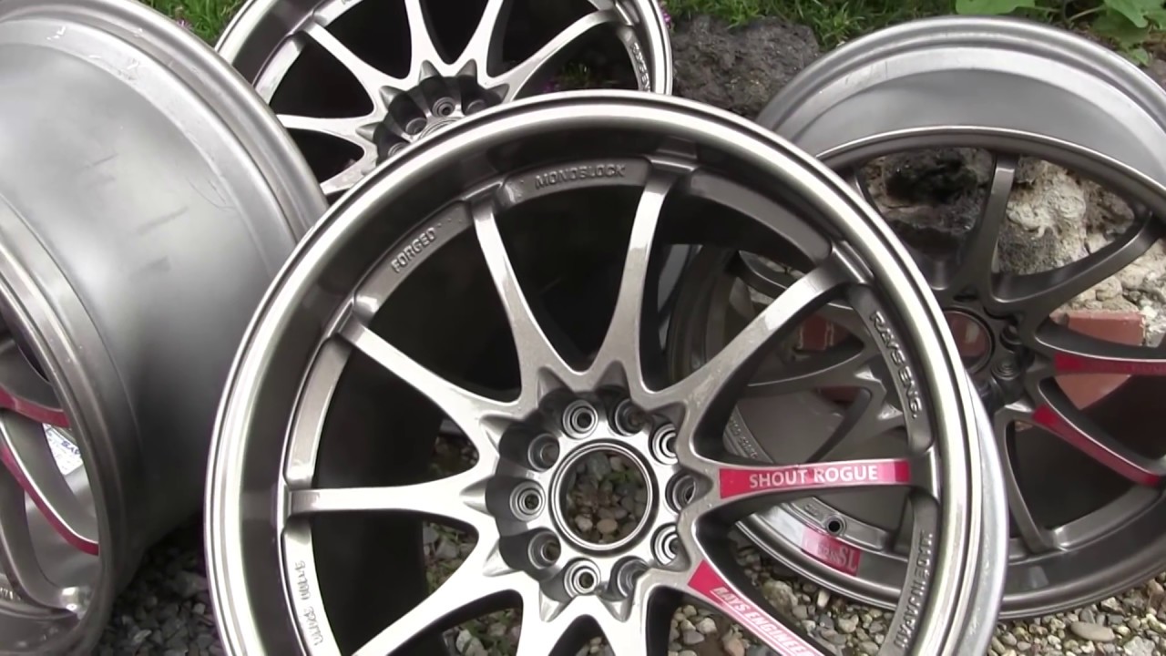 ホイール塗装 なんちゃってCE28SL風に塗装したよ Modification of RAYS