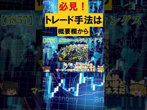【貴金属リサイクルのグローバル企業】ＡＲＥホールディングス 5857　#日本株