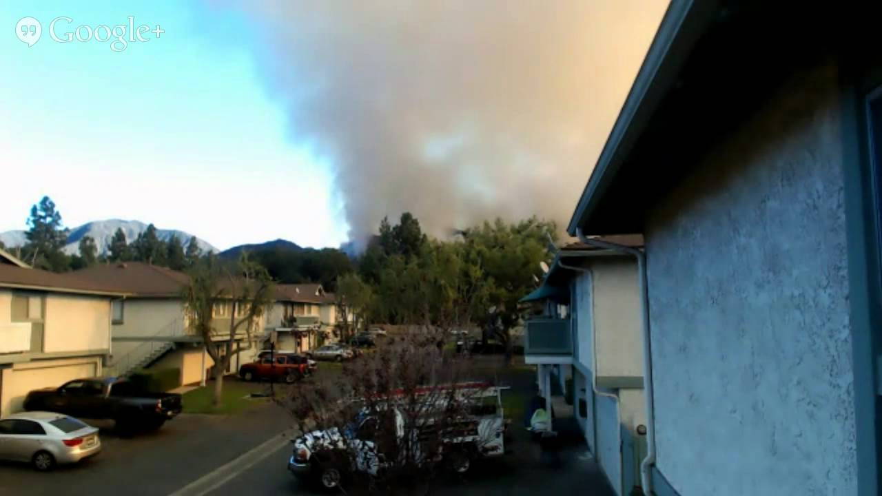 Live view of Glendora Hills Fire YouTube