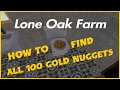 HOW TO FIND ALL 100 GOLD NUGGETS LONE OAK FARM FARMING SIMULATOR 17 PS4