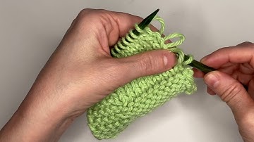 Picking Up a Dropped Edge Stitch in Stockinette