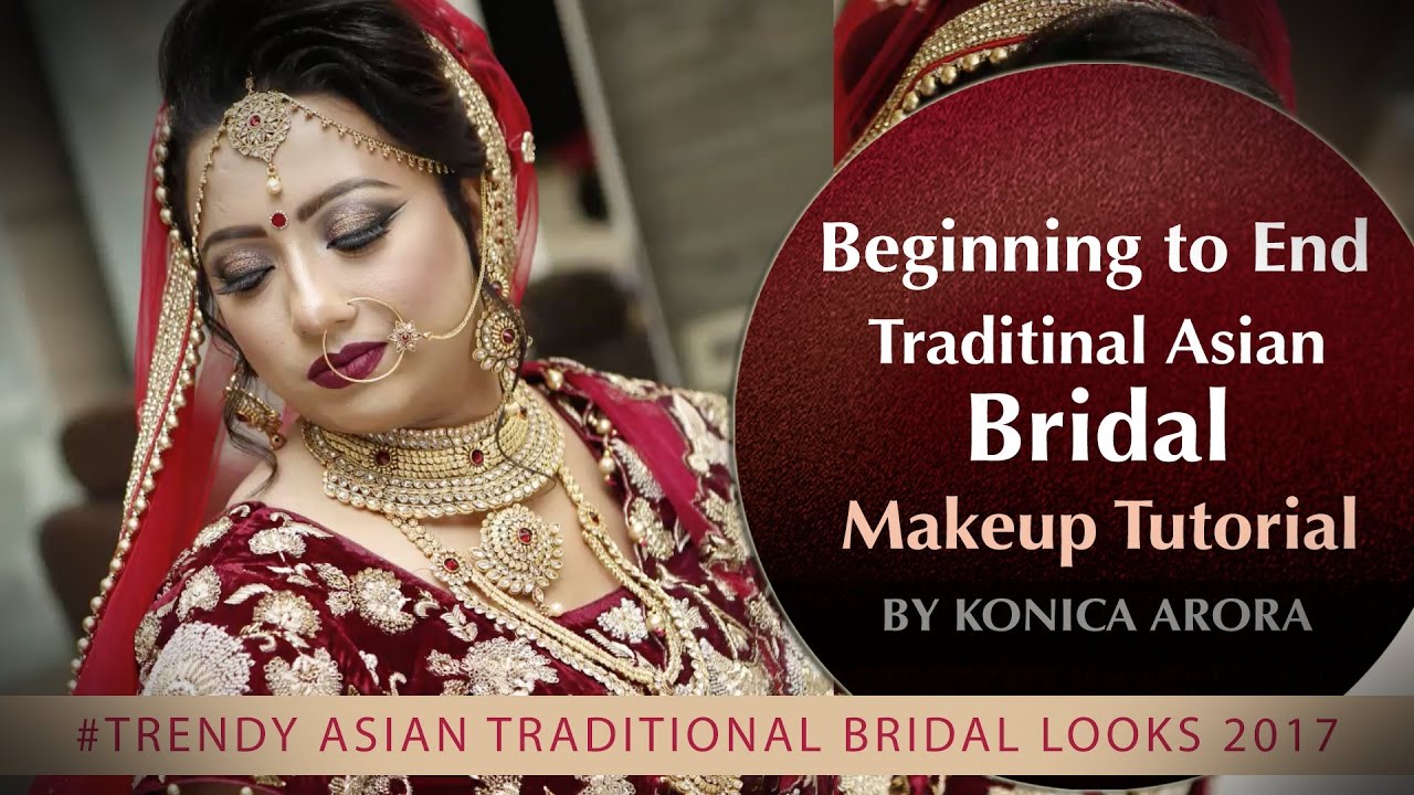 Traditional ASIAN BRIDAL Makeup Tutorial Step By Step Bridal