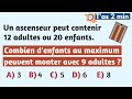 Combien d'enfants peuvent monter dans l'ascenseur?