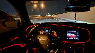 DODGE CHARGER RT POV STRAIGHT PIPE NIGHT TIME DRIVE (no talking)