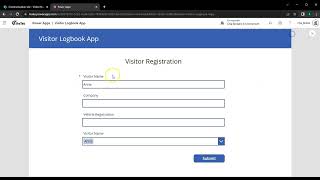 Power Apps: Visitor Registration Demo Part 1