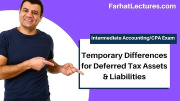 Temporary Tax Differences for Deferred Tax Assets and Liabilities