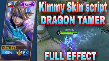 KIMMY DRAGON TAMER EPIC SKIN SCRIPT WITH FRAME+ICON+LOBBY FULL EFFECT