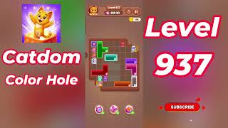 Catdom Color Hole Level 937 Walkthrough [NEW UPDATE] 🐱🟣 | Relaxing Color Puzzle Game | Go Answer