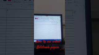 sonatech 319#how to sm word #notbook paper,ms word me notbook paper keise banate hai