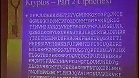 DEF CON 12 - Elonka Dunin,Kryptos and the Cracking of the Cyrillic Projector Cipher