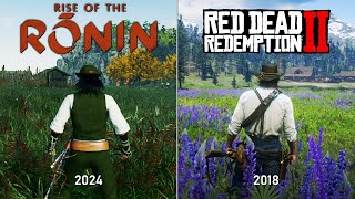 Rise of the Ronin vs Red Dead Redemption 2 | Physics and Details Comparison