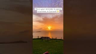 You have to witness a sunset on the Cornish coast ☀️😍 #cornwall #shorts #travel #england #uktravel