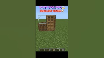 building smallest house in Minecraft🏠🤯 #minecraft #shorts