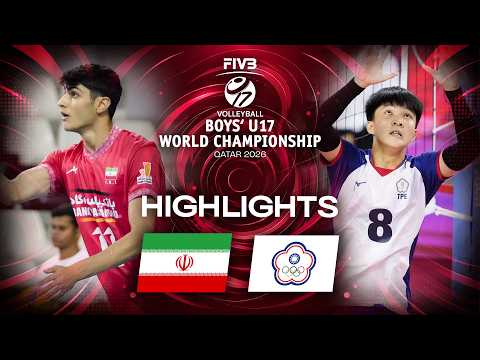 Iran 🇮🇷 vs. Chinese Taipei - Highlights | Semi Final | Boys' U17 World Championship 2026