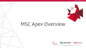 Evotech CAE Ltd | What is MSC Apex? | Overview
