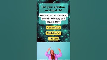 Test your problem solving skills!