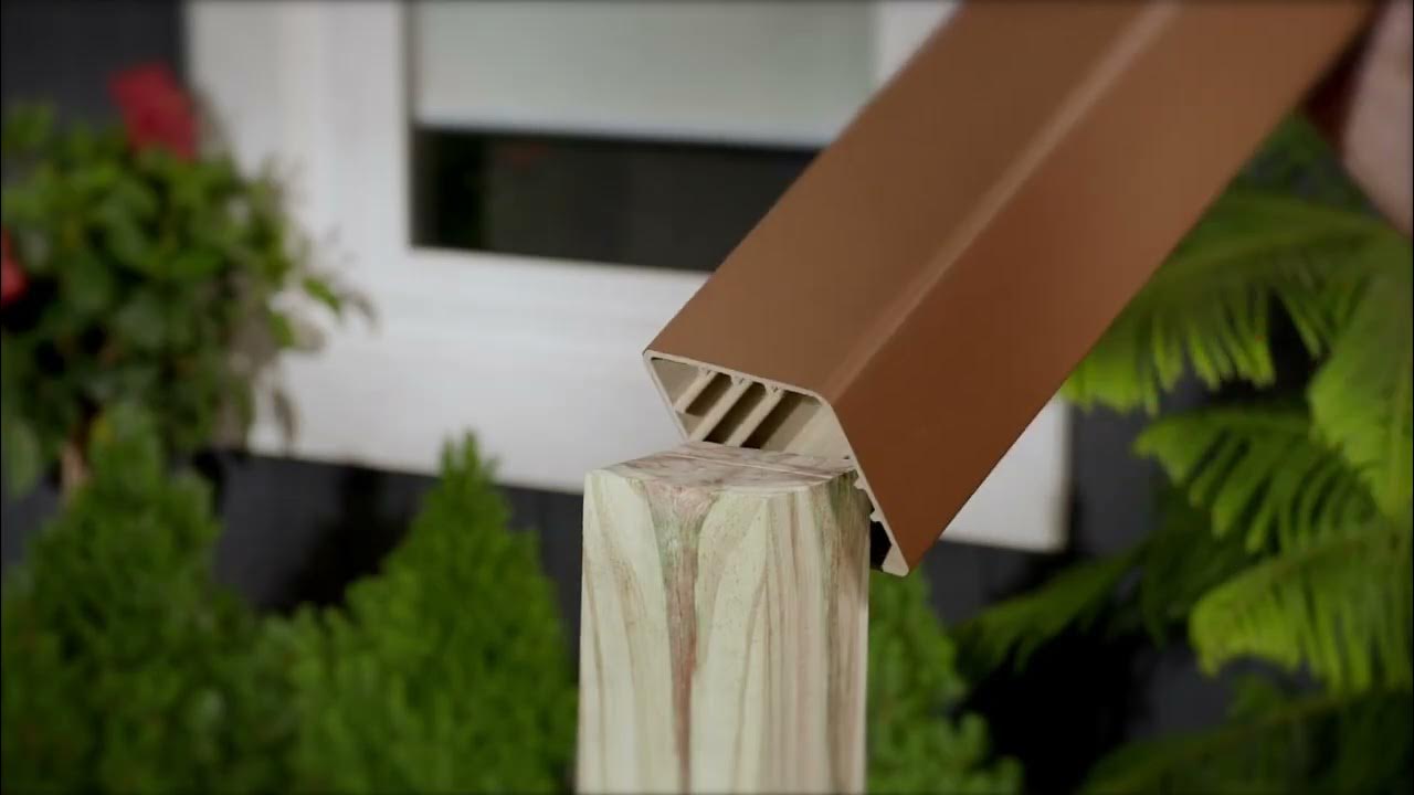 Trex Post Sleeve in Saddle at Lowe's YouTube