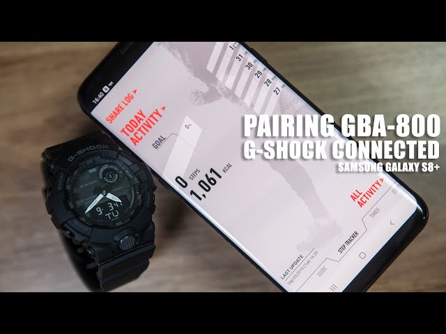 G-SHOCK GBA-800 BLUETOOTH PAIRING With Samsung S8+ ( G-SHOCK CONNECTED) -  YouTube