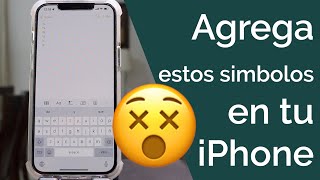 AGREGA ESTOS SIMBOLOS EN TU IPHONE!