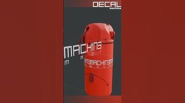 Wrap Decals Around? #blender3d #b3d #blendercommunity #decals