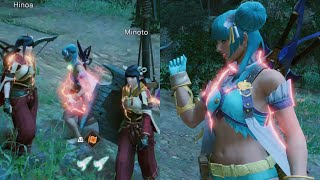 Monster Hunter Rise Sunbreak Hinoa and Minoto Duo Quest Flooded Forest Feast