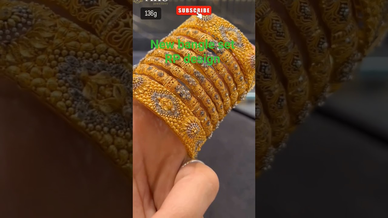 21k gold new bangles set RP beautiful fancy design ✨ 