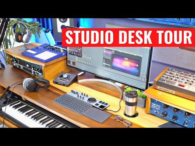 Planning to set up a Music Station??? – Check Out this Setup!!!! Credit:  setup_satisfaction #desktop #music #setup #musicstudio #musicvideo #pc #…