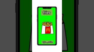 #shorts ' English pronunciation ' fries بطاطس مقلية