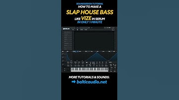 How to make Slap House Bass like VIZE in 1min #shorts #musicproduction #slaphouse #tutorial #howto