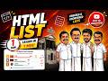 Learn HTML Lists Using Tamil Nadu Election Example! 🗳️