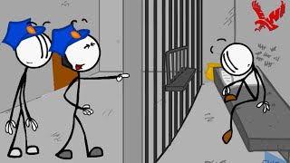 Escaping the Prison Stickman Gameplay - 3 Way to Escape From Prison || Funny Stickman Video Clips screenshot 4