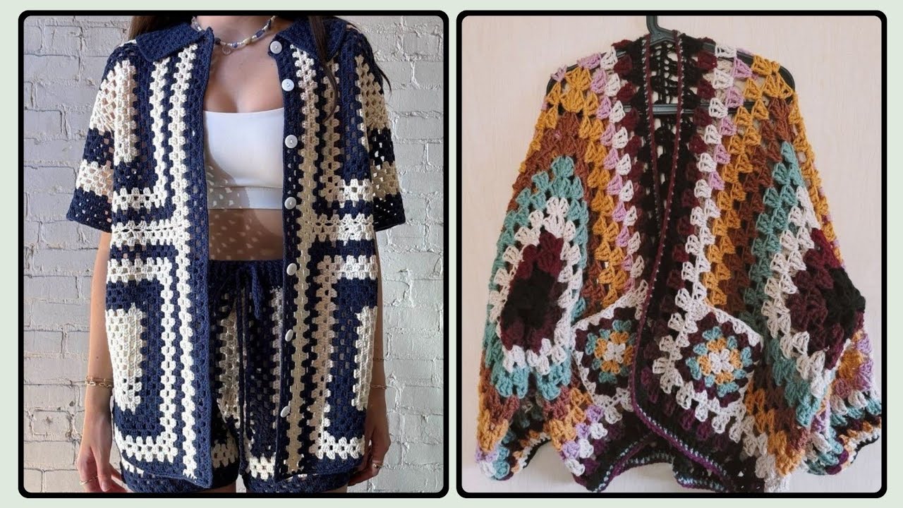 Yarnful bliss Hooked on style crochet cardigan for ladies - YouTube