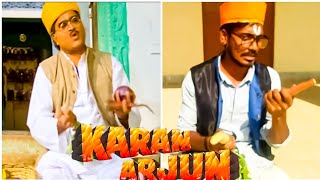 best  Johnny  lever comedy scene -karan arjun movie | comedy spoof