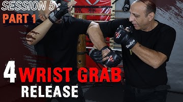 Wrist grab release that works against anyone | OPPOSITE HAND | Self defense tutorial for beginners