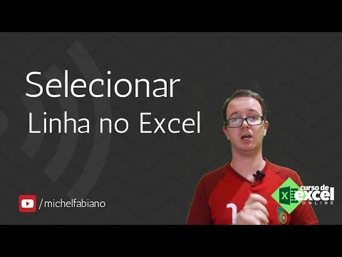 Vídeo: Como faço para marcar uma linha no Excel?