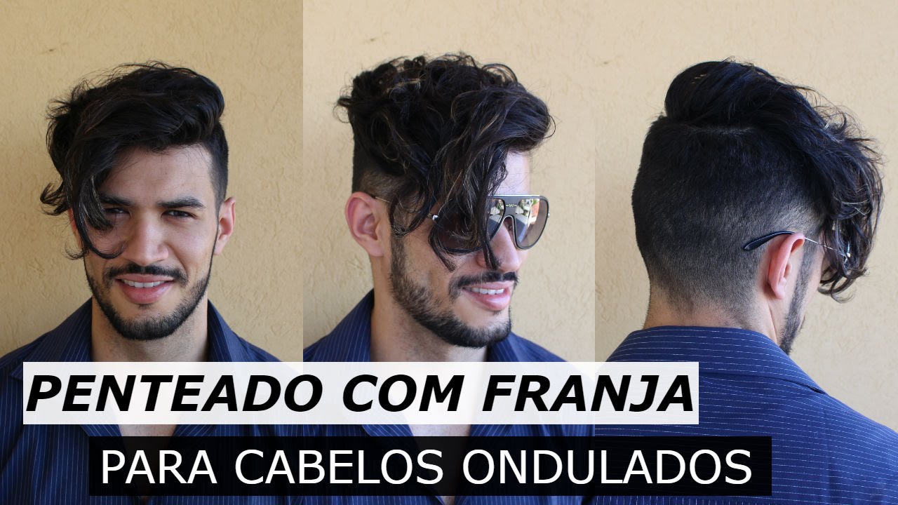 corte masculino undercut com franja