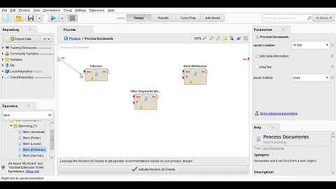 Algorithm k means with rapidminer 9.1