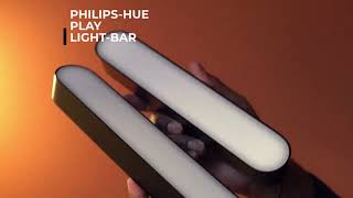 Philips Hue Smart Play Light Bar Base Kit, Black, 2 Pack, White & Color Ambiance LED Color-Changing